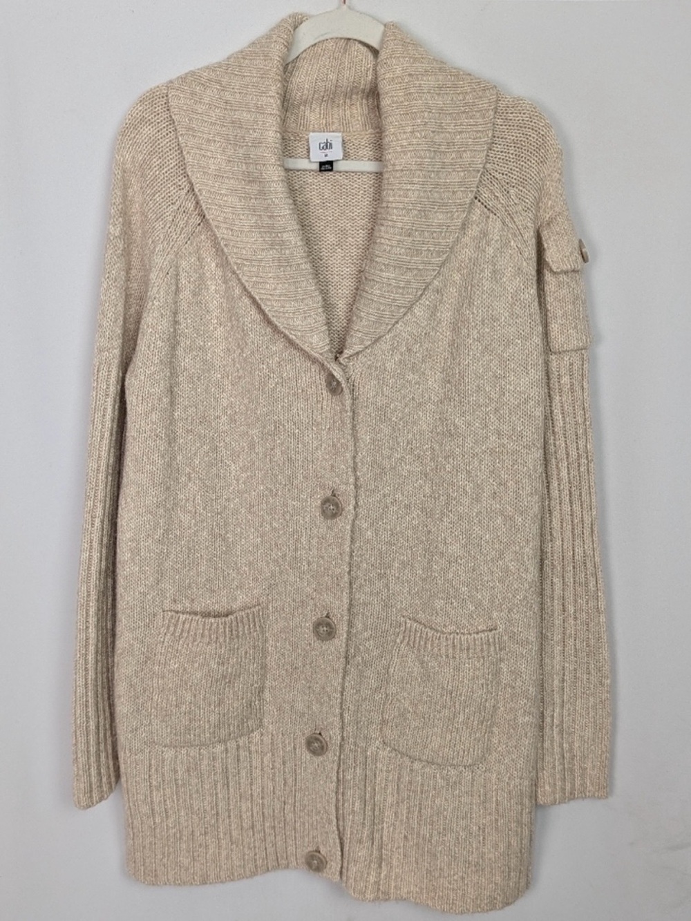 CAbi Steady Cardigan #4275 Beige L